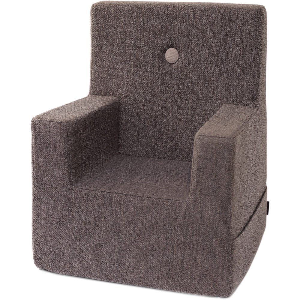 Køb by KlipKlap Børnestol XL Brown Bouclé With Sand KK Kids Stol XL
