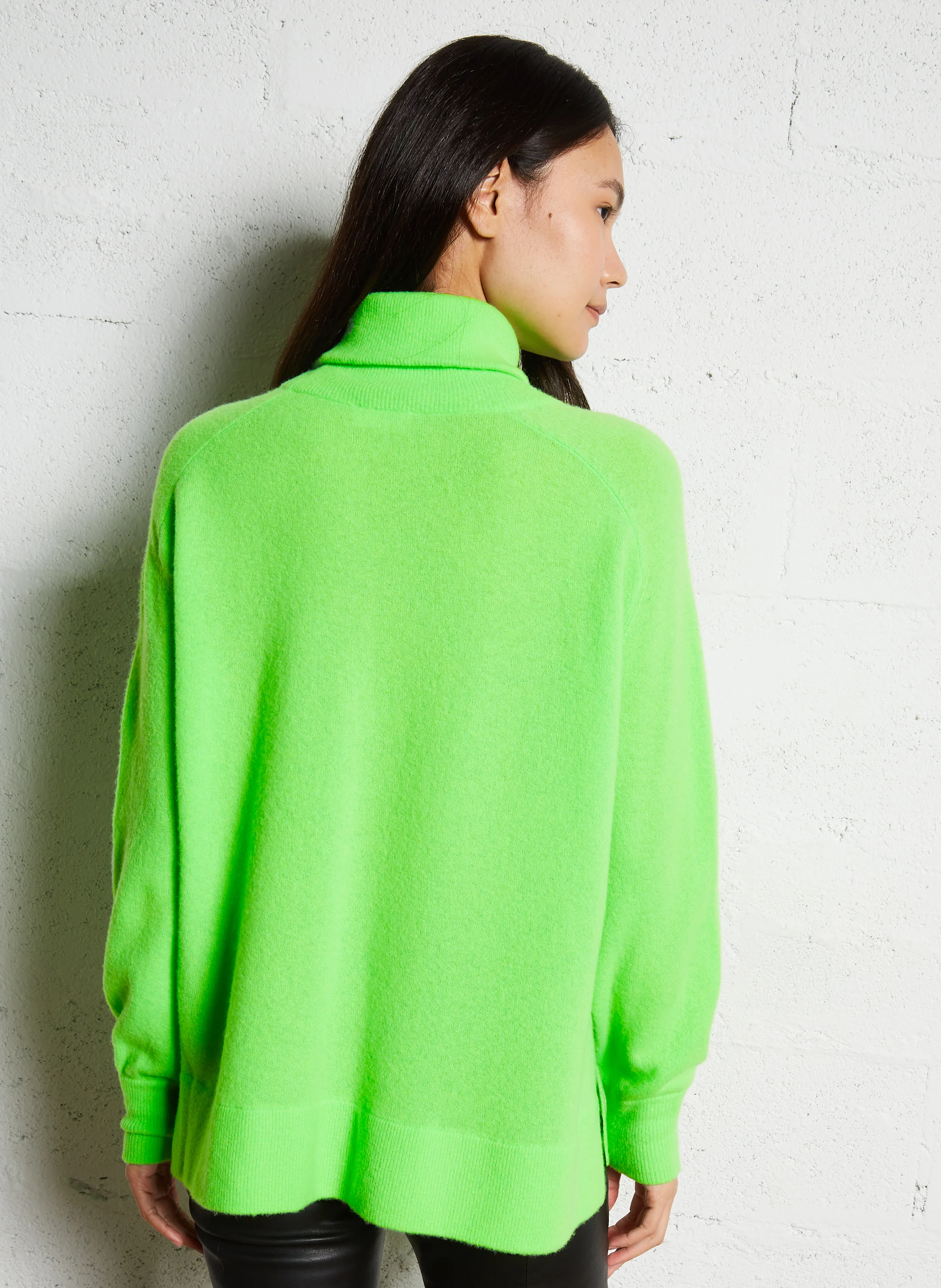 RAXOW - Pull col roulé en laine mélangée | Vert