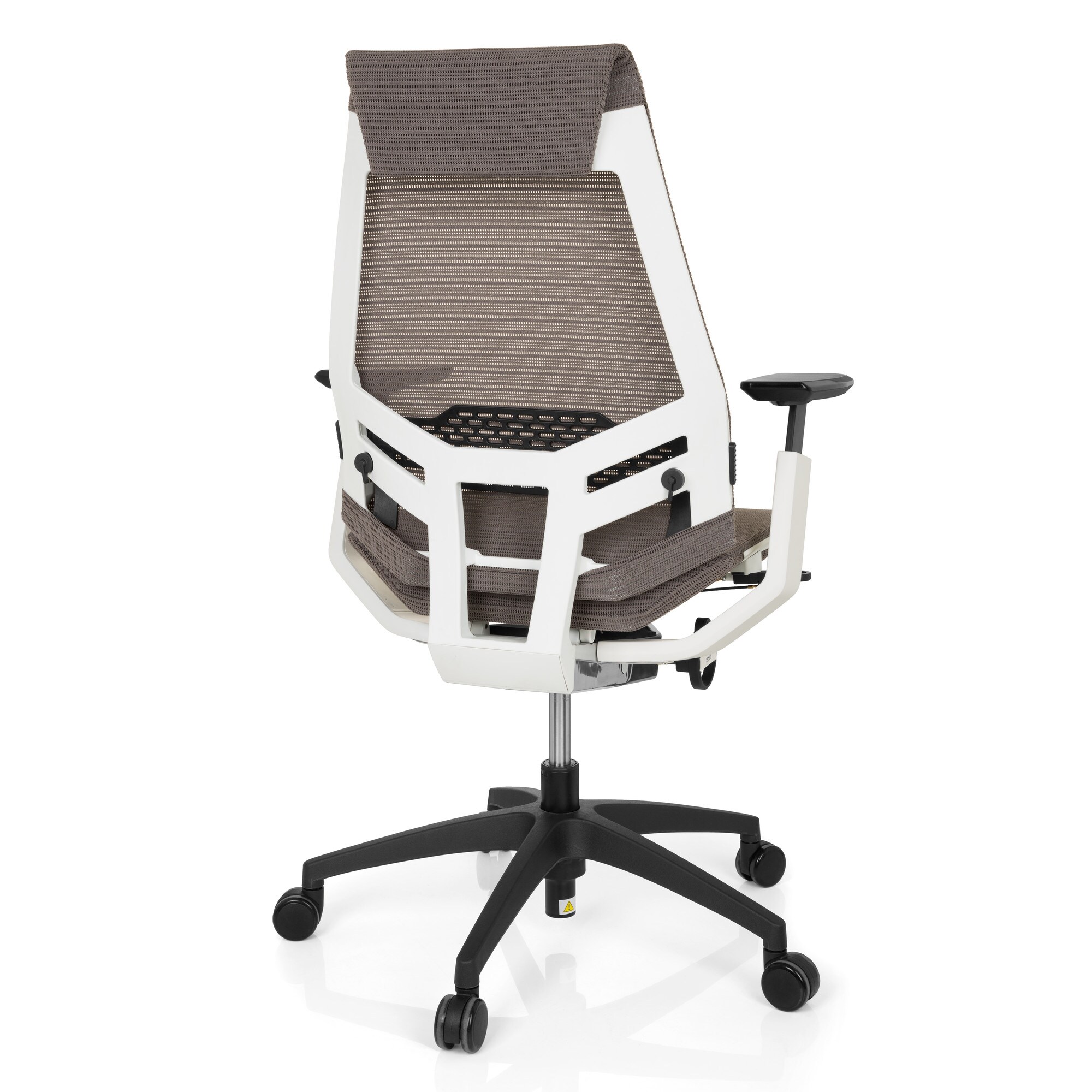 Profi Bürostuhl GENIDIA SMART WHITE Netzstoff mit Armlehnen hjh OFFICE
