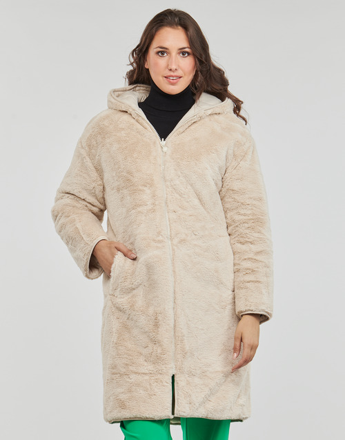 Derhy - FAUSTINE PARKA REVERSIBLE - Beige