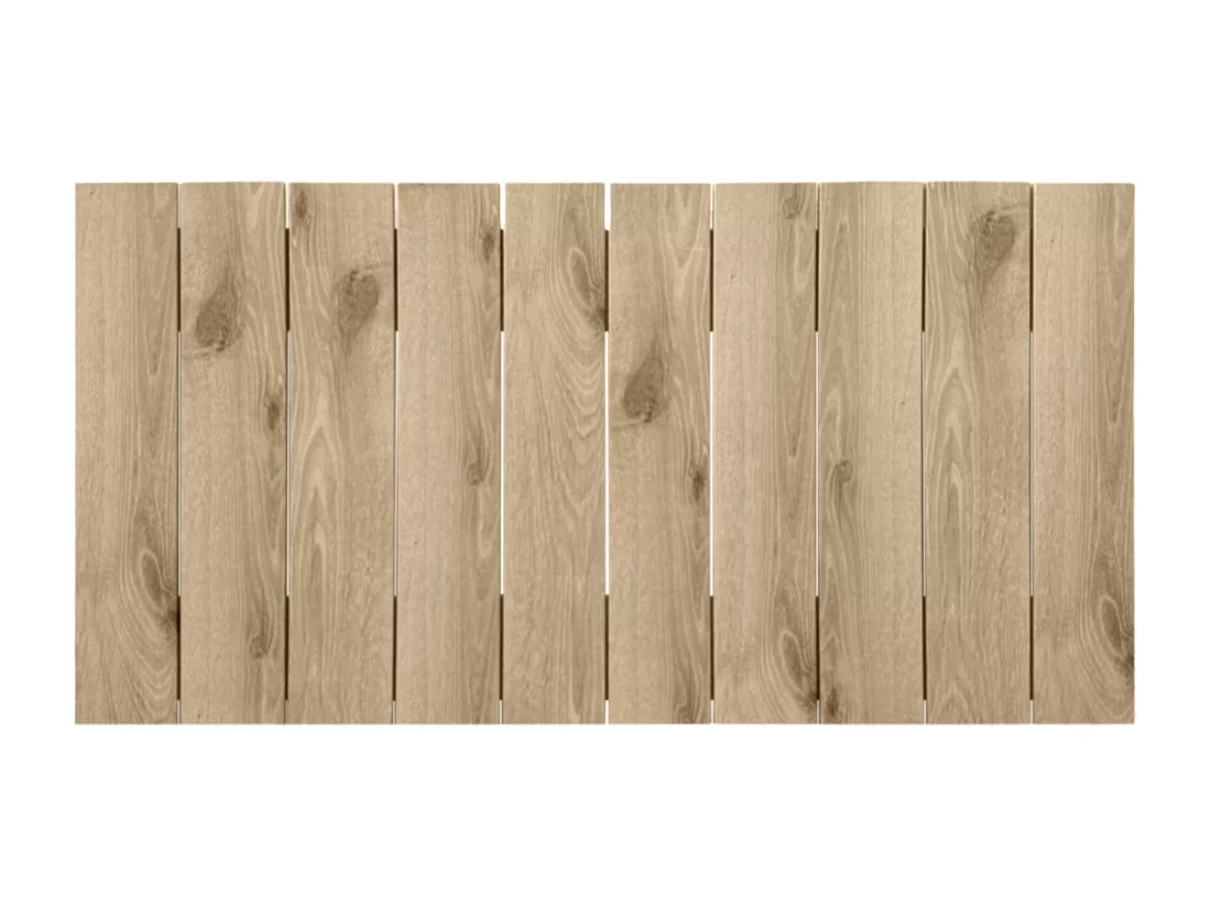 DHOME Tête de lit en bois recyclé MDF Vertical Pallet Style 110x46 Lits 105 - Bois Cambrien