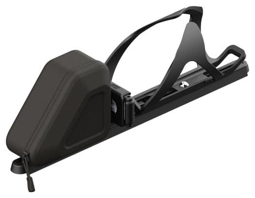 Porte-Bidon Multifonction Lyne Entrée Latérale (Côté Droit)   Sacoche de Rangement   Multi-Outils Quick-Draw avec Support (8 Fonctions) Noir