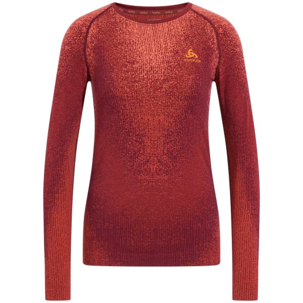 T-shirt thermique ODLO BLACKCOMB ECO BL TOP CREW NECK L/S W SPICED APPLE