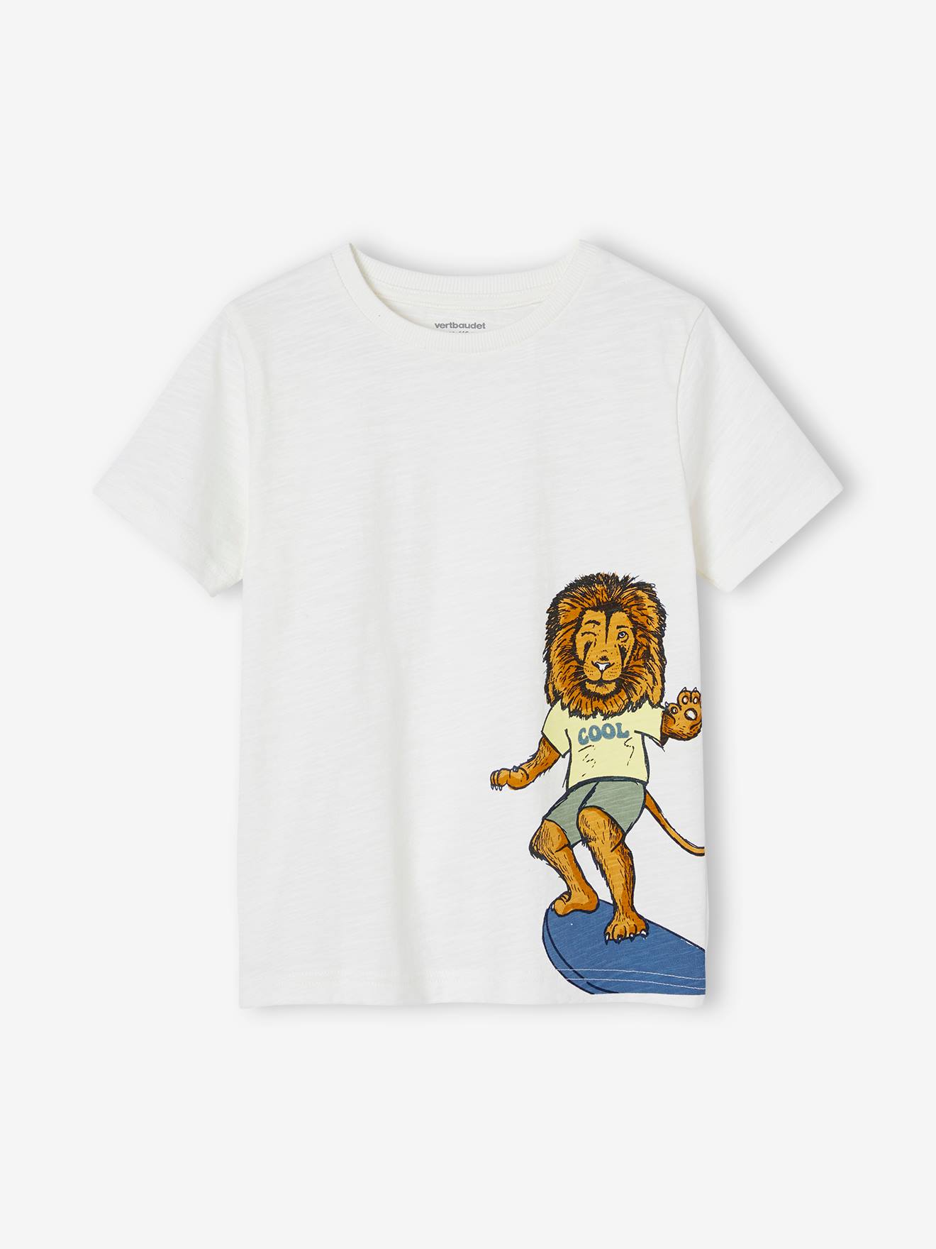 Camiseta com estampa de animal engraçado para menino.