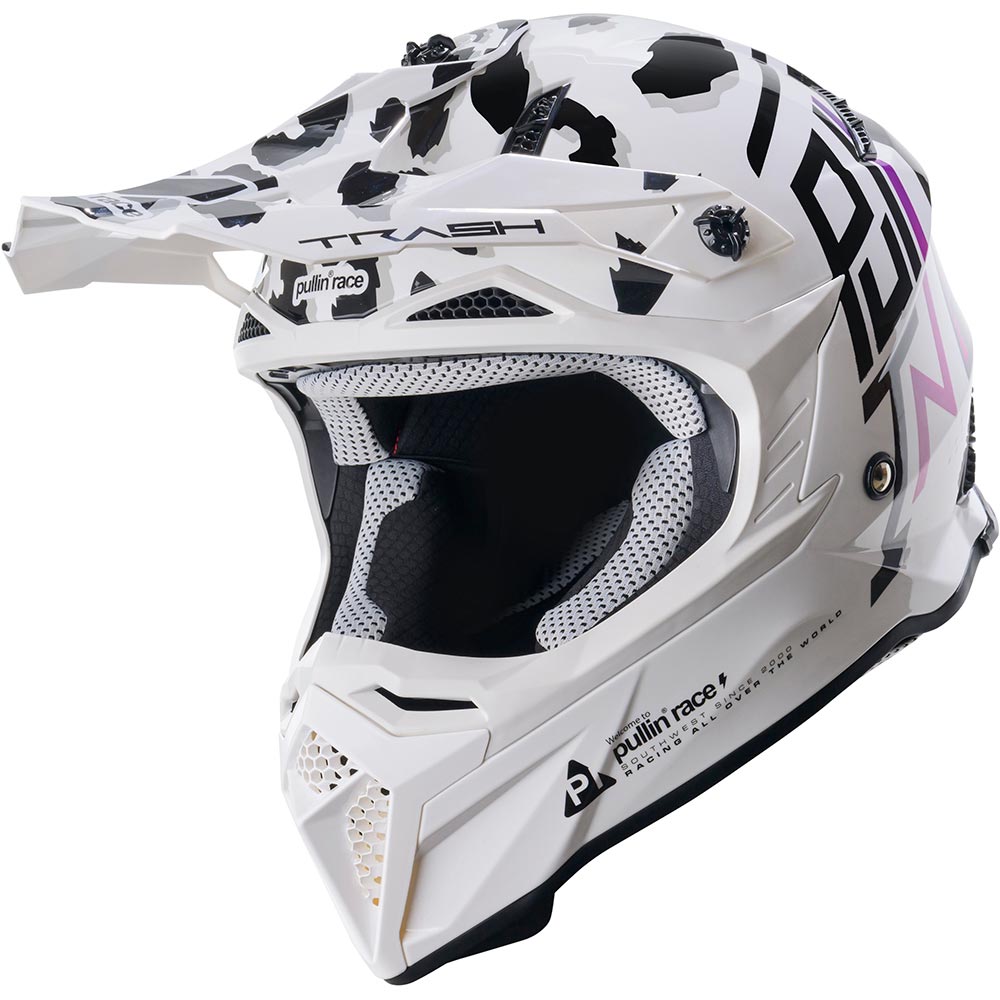 pull-in - Casque Race Blanc / Noir / Violet