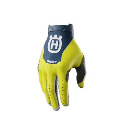 Gants cross Shot LITE - HUSQVARNA LIMITED EDITION 2025 - Bleu