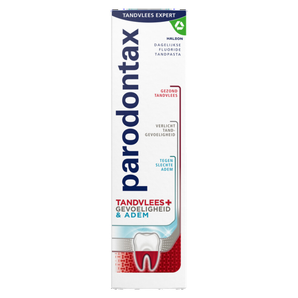 3x Parodontax Tandpasta Tandvlees+ Gevoeligheid & Adem75 ml