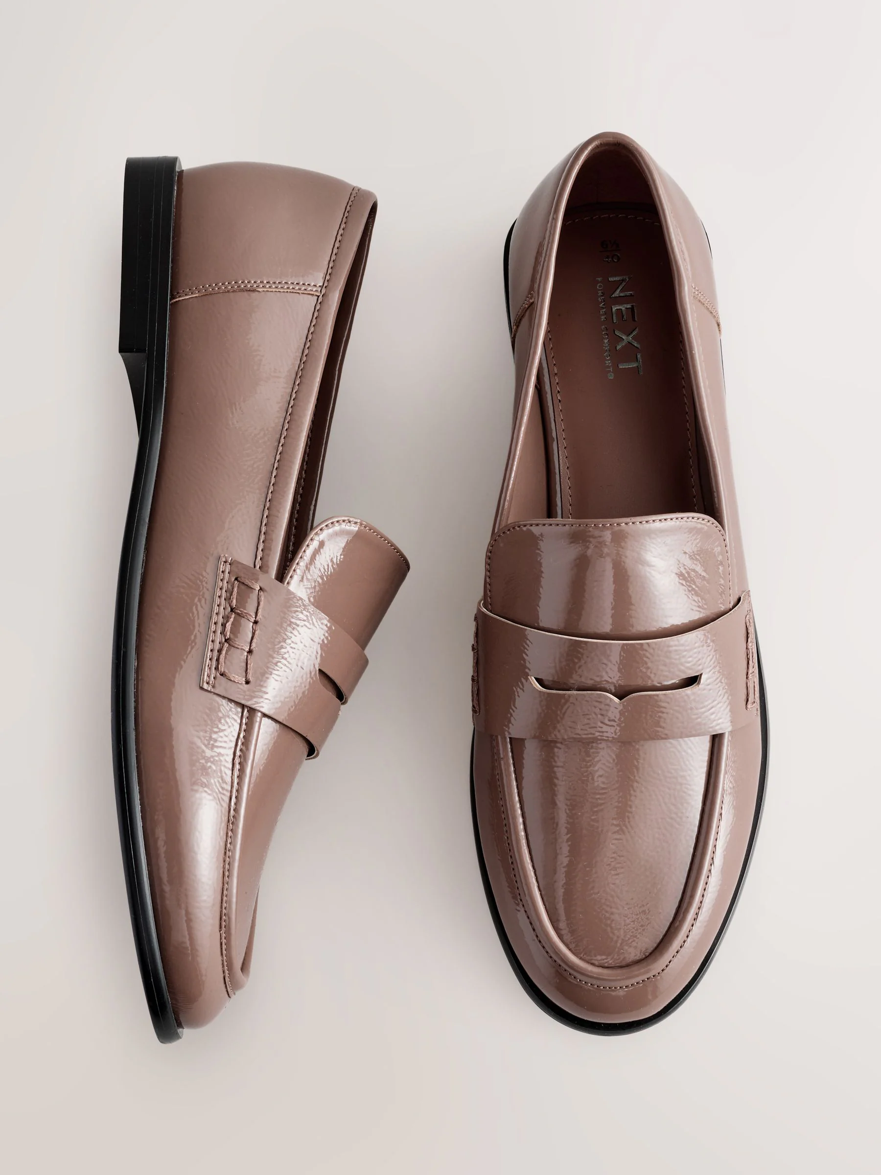 Mokkabruin - Forever Comfort® Penny loafers met ronde neus