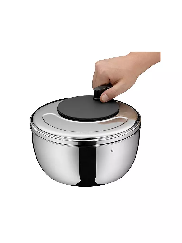 WMF Gourmet Salatschleuder 4L 24cm silber