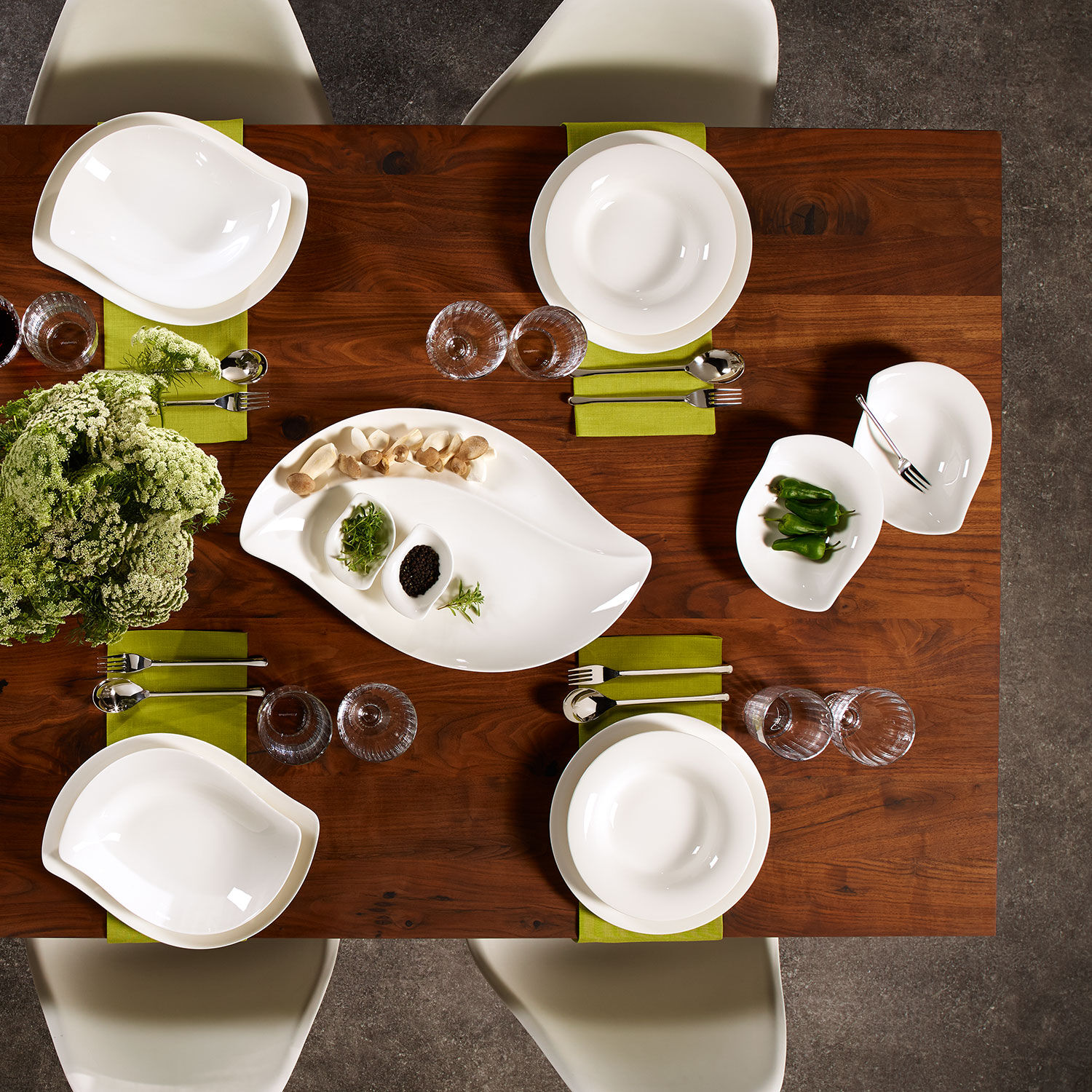 New Cottage Dinner plate White, 10.6'', Premium Porcelain