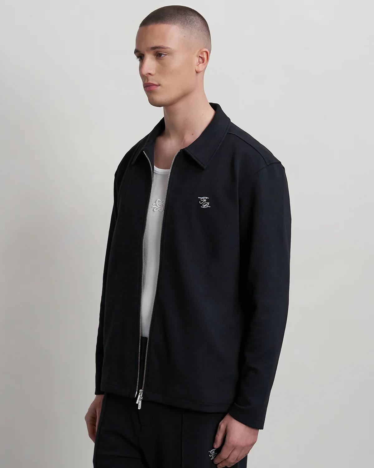 Coach Jacket Logo Black