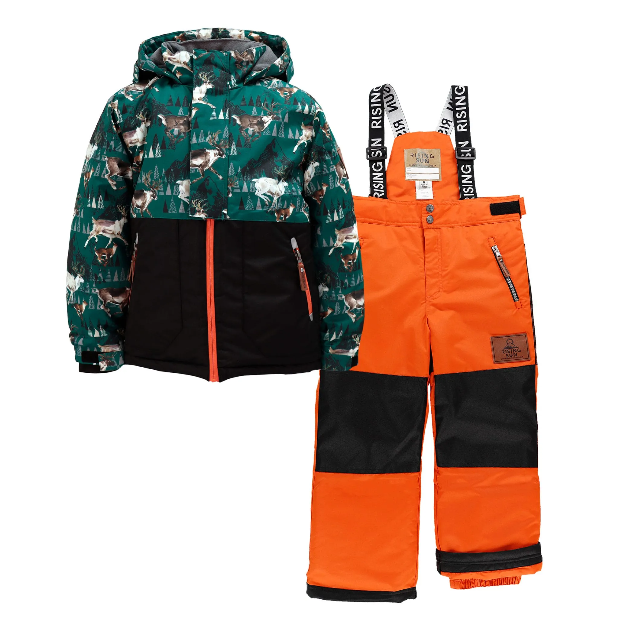 Rising Sun Habit de Neige Imprimé Caribou 4-14ans