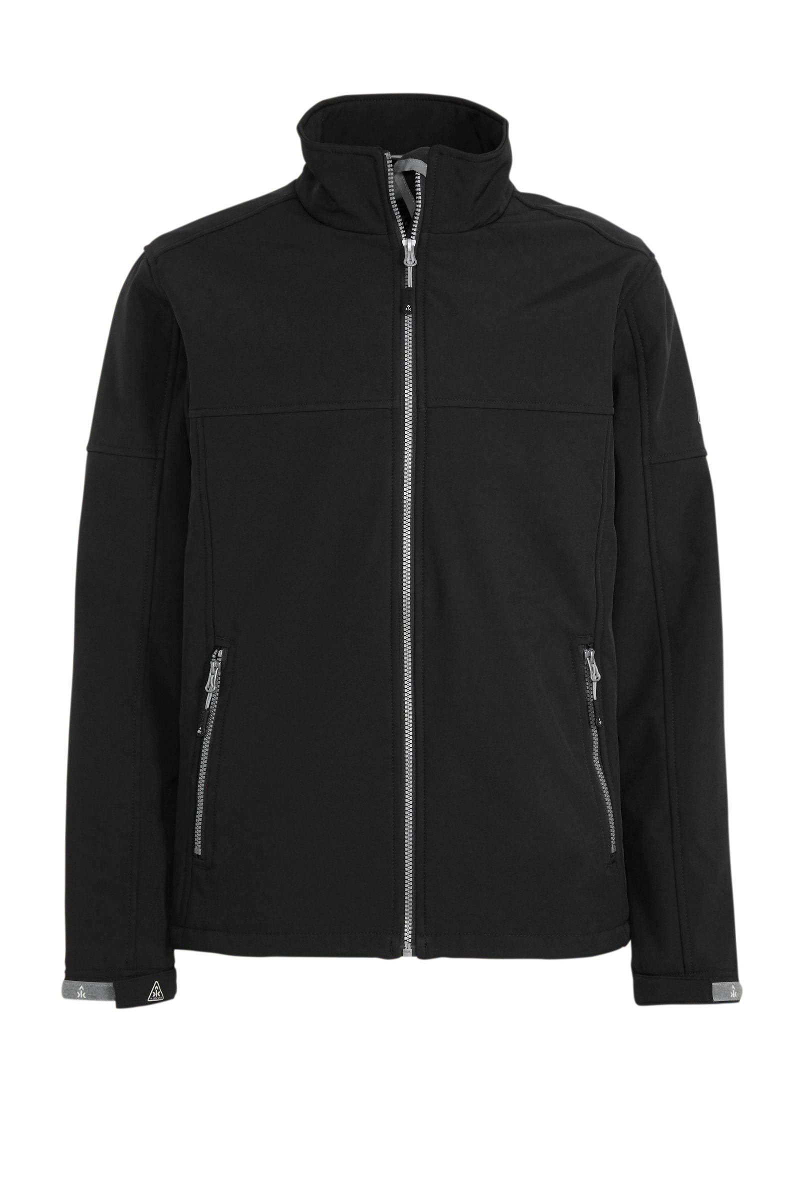 Kjelvik outdoor softshell jack Odense zwart