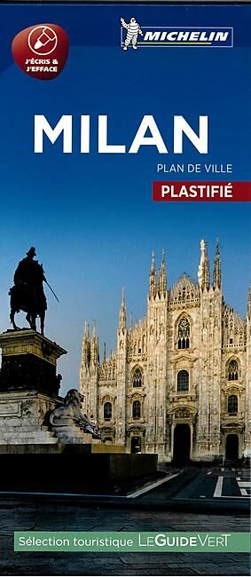 MICHELIN - PLAN DE VILLE MILAN PLASTIFIE