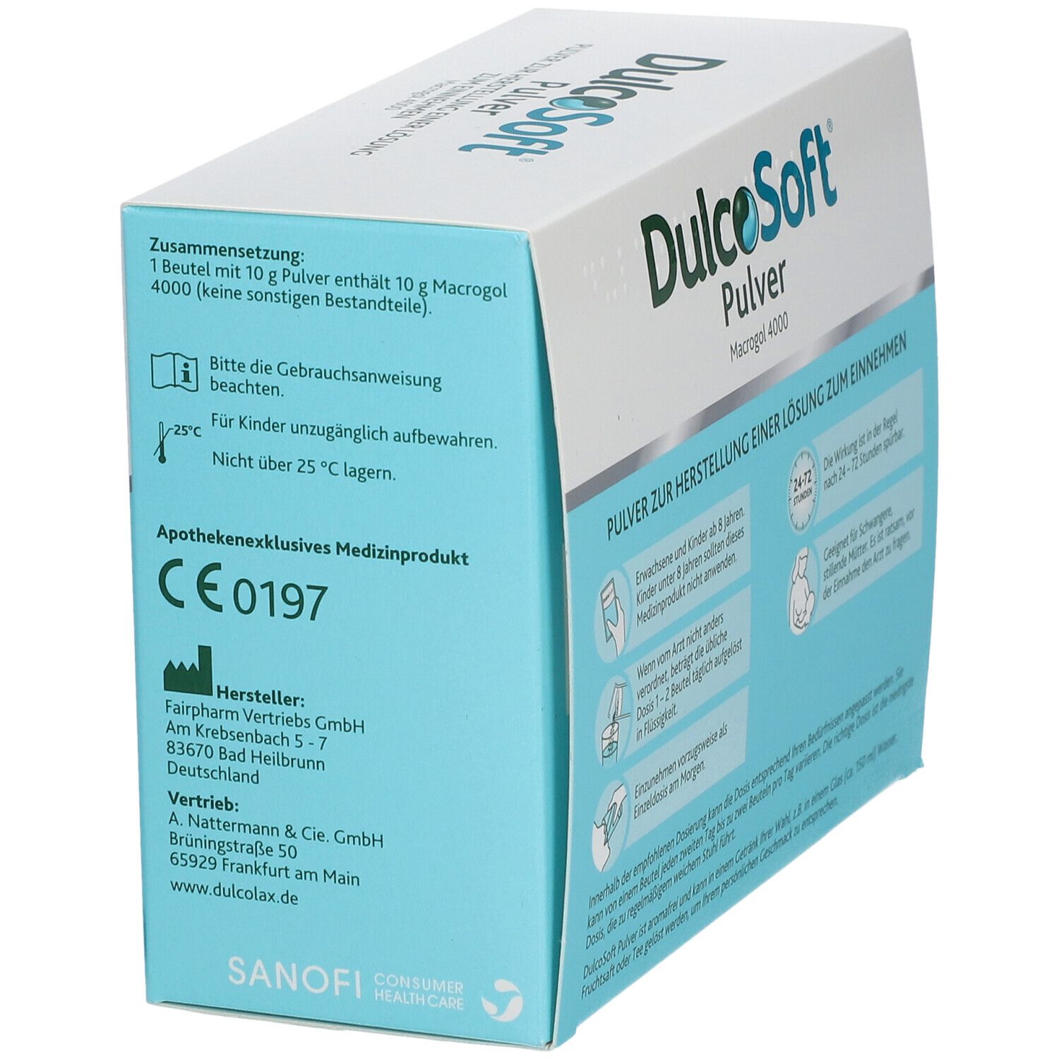 DulcoSoft Pulver Abführmittel bei Verstopfung mit Macrogol