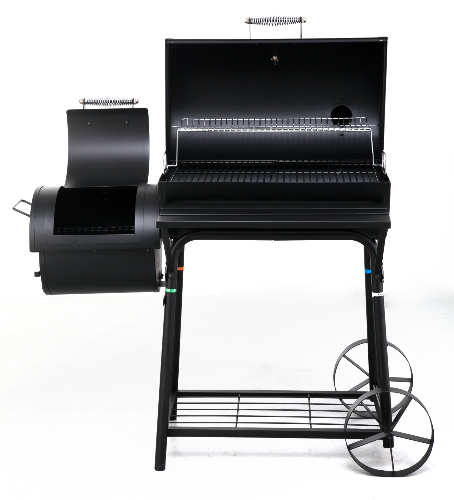 Smoker BILOXI - schwarz - Thermometer im Haupt-Deckel