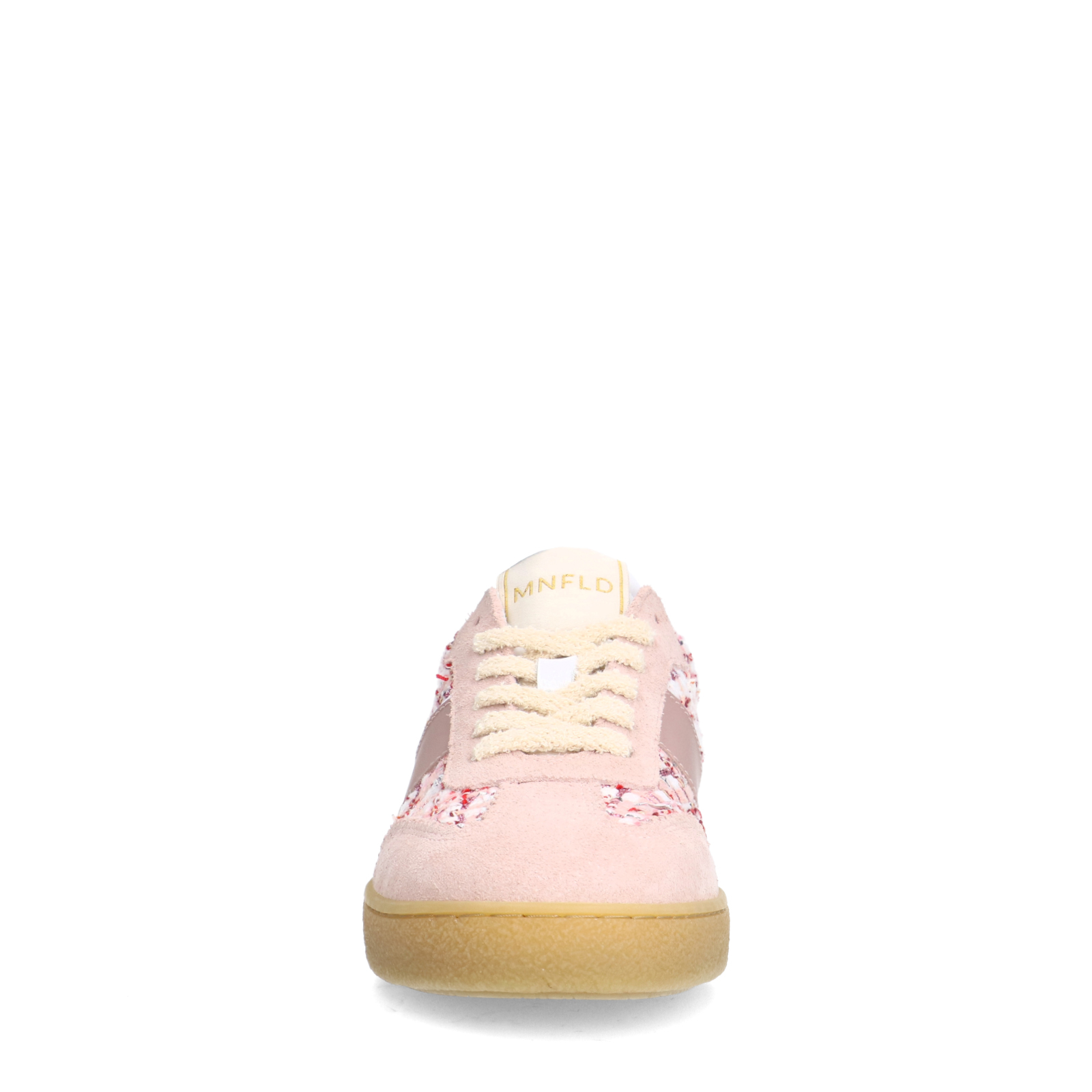 Roze bouclé sneakers