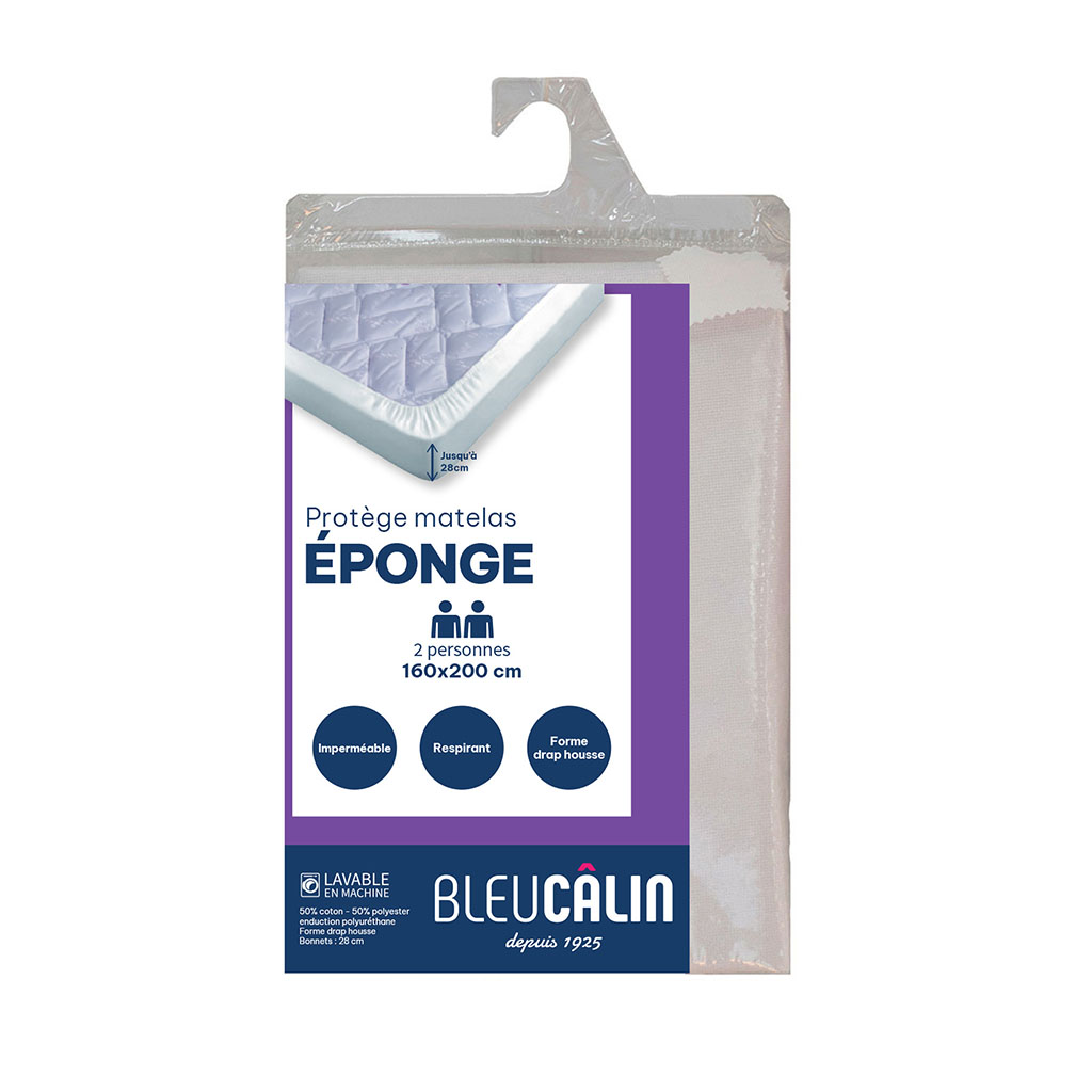 Protège matelas éponge imperméable 160x200cm