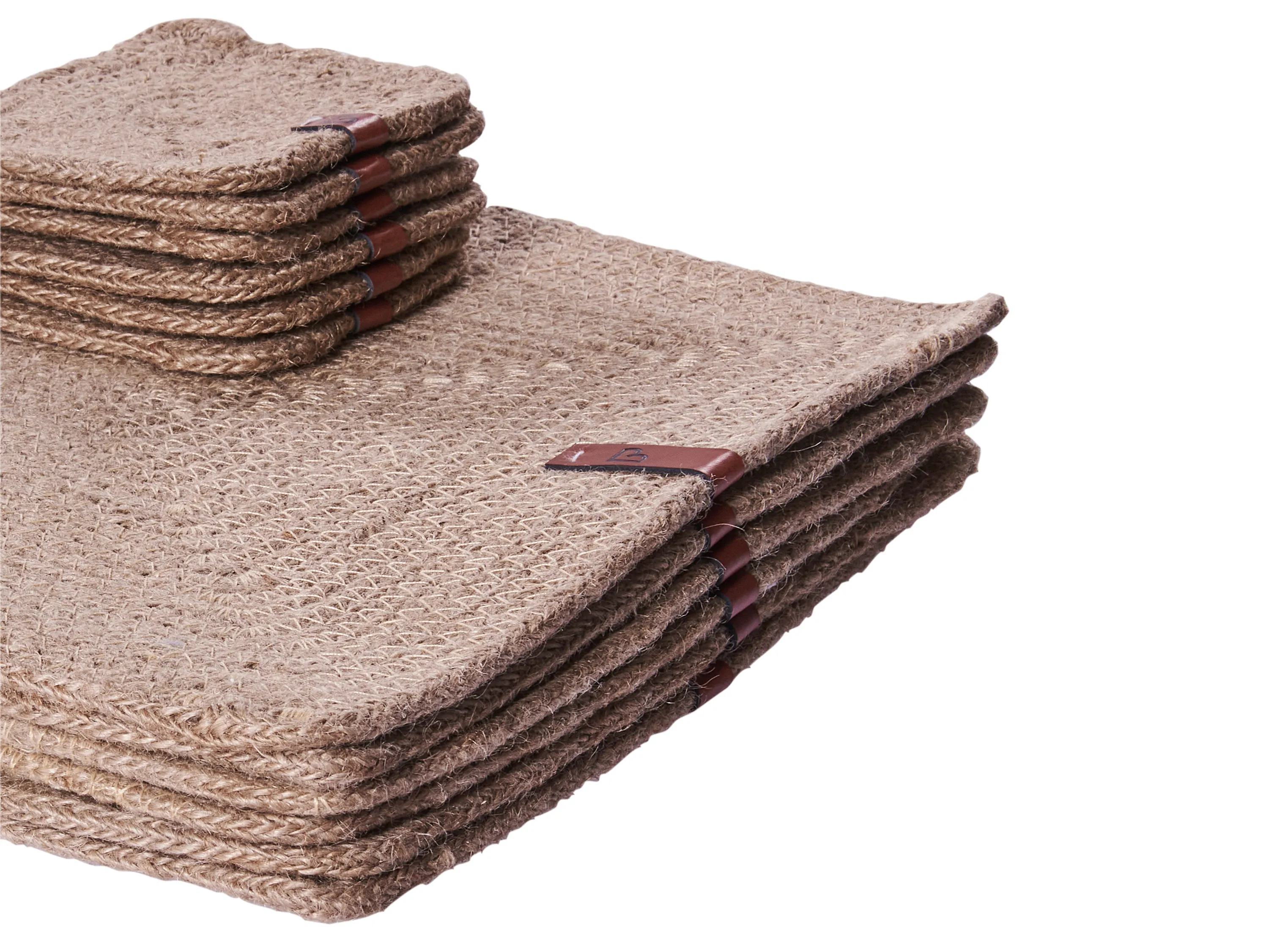 Placemats en onderzetters set SALTBUSH Natuurlijk Jute