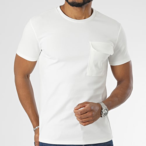 Tee Shirt Poche Beige Clair