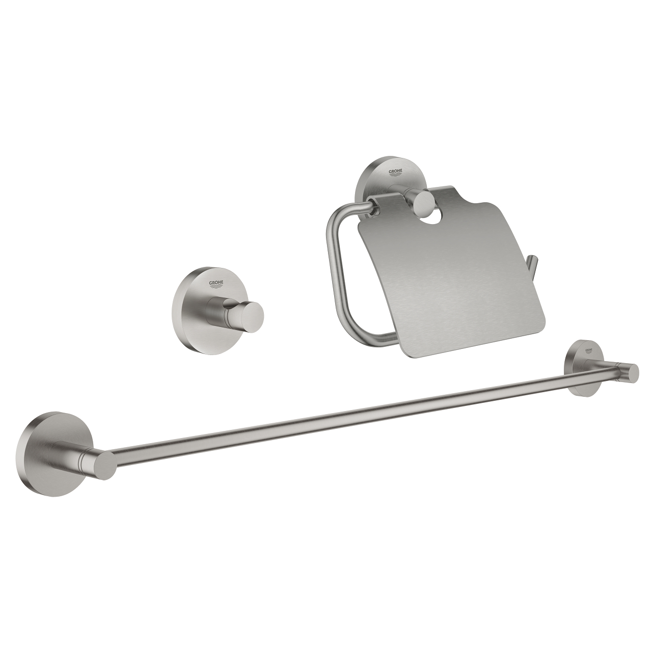 Grohe Essentials accessoiresset 3-in-1 handdoekhouder supersteel
