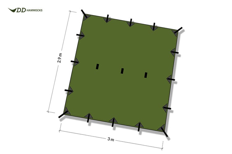 Kjøp DD Hammocks Superlight Tarp 3x2,9 fra Hekta På Tur