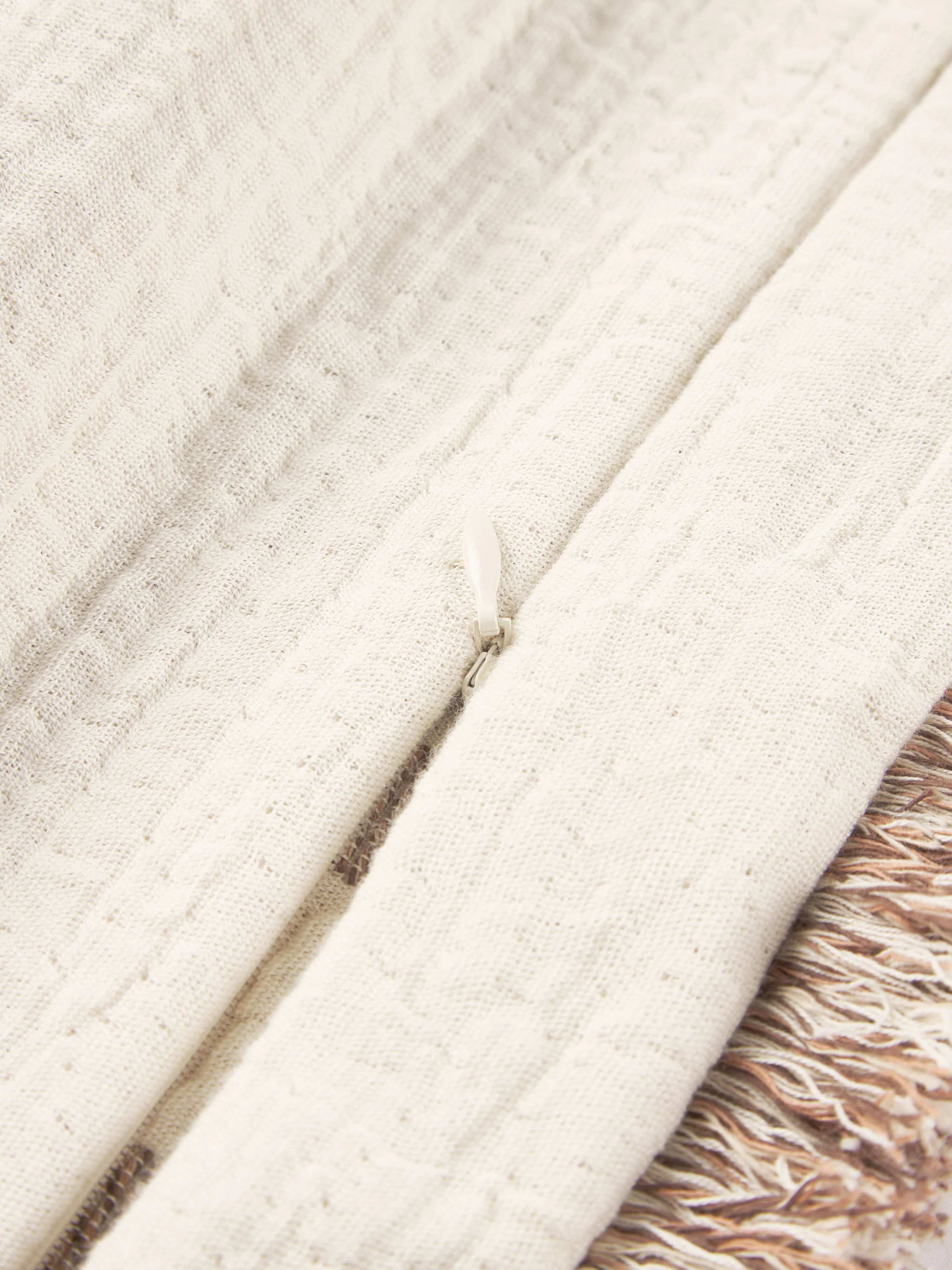 Jacquard kussenhoes Rui met franjes