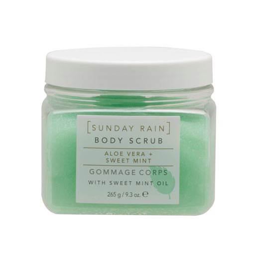 Sunday Rain Body Scrub, Aloe Vera & Sweet Mint, 265 g