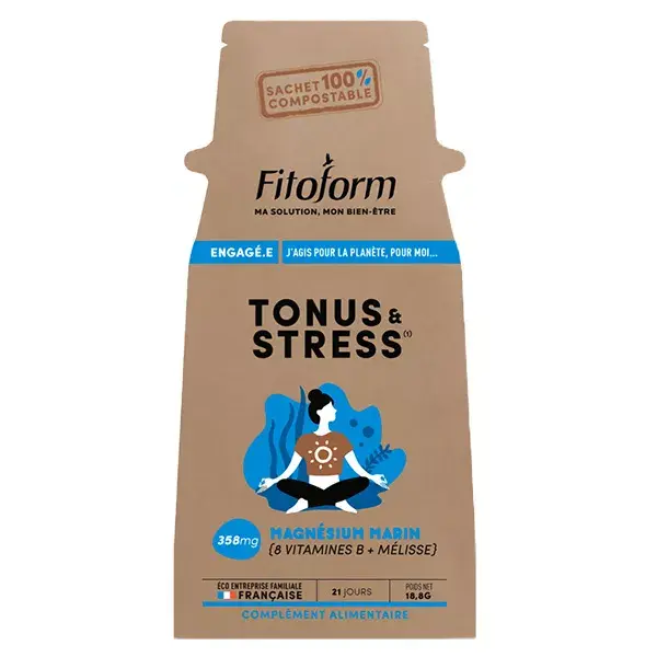 Fitoform Magnésio Marinho + Erva-cidreira + Vitamina B6 Energia e Vitalidade 21 comprimidos