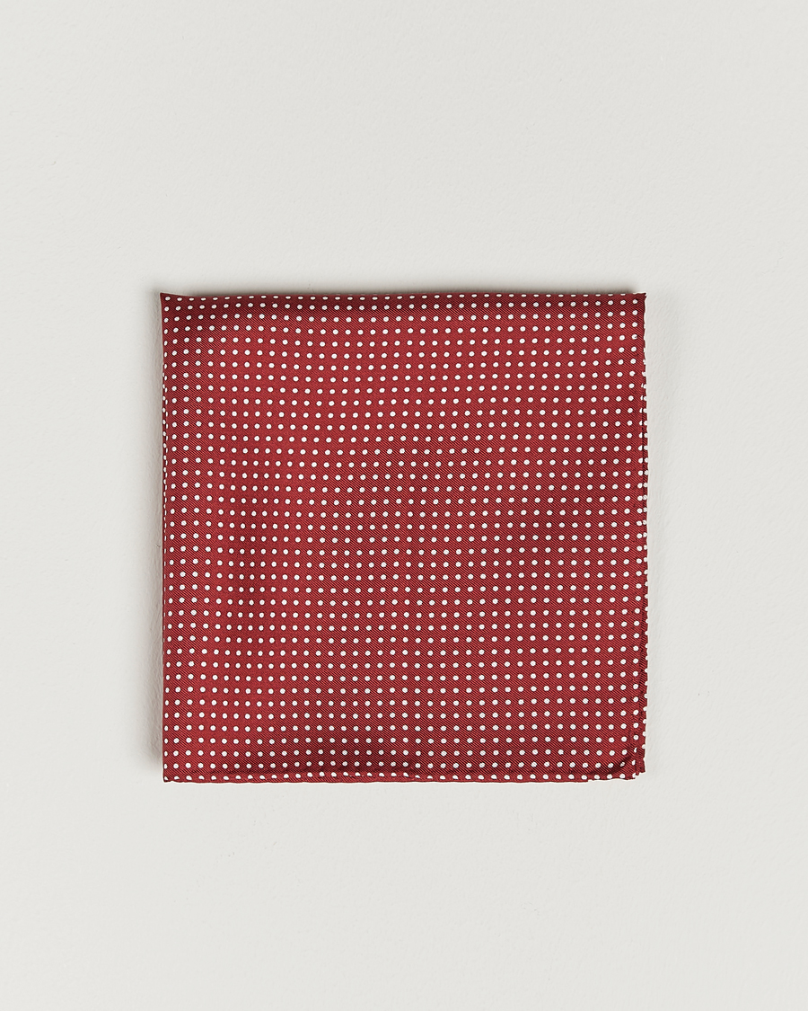 Amanda Christensen Handkerchief Dot Silk Wine Red