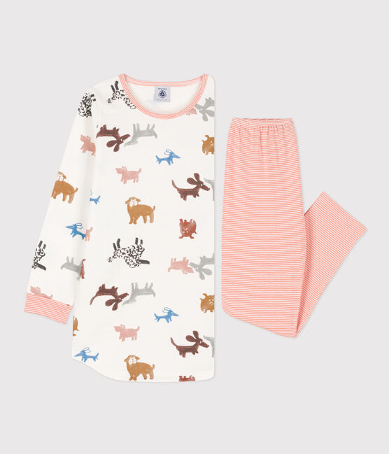 Chemise de nuit chien petite fille en molleton