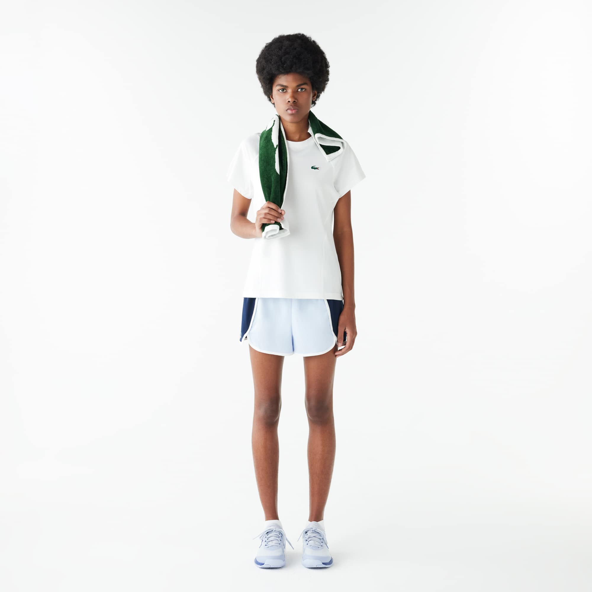 T-shirt Sport slim fit Ultra-Dry stretch T-Shirts - Blanc - Lacoste - Femme