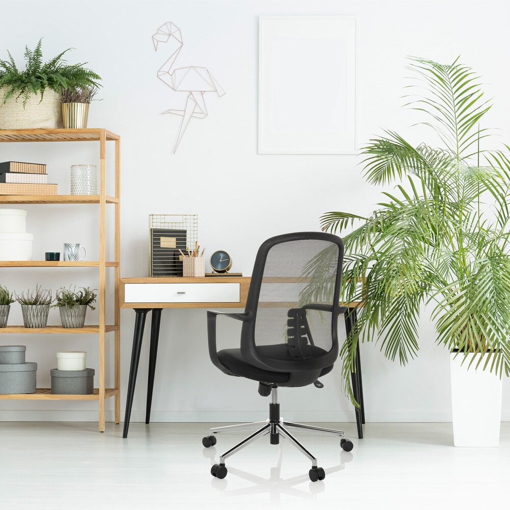 Home Office Bürostuhl SEDIOLO B Stoff/Netzstoff mit Armlehnen hjh OFFICE