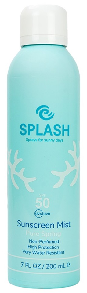 SPLASH - Pure Spring Non-Perfumed Sunscreen Mist SPF 50+ 200 ml - Solcreme