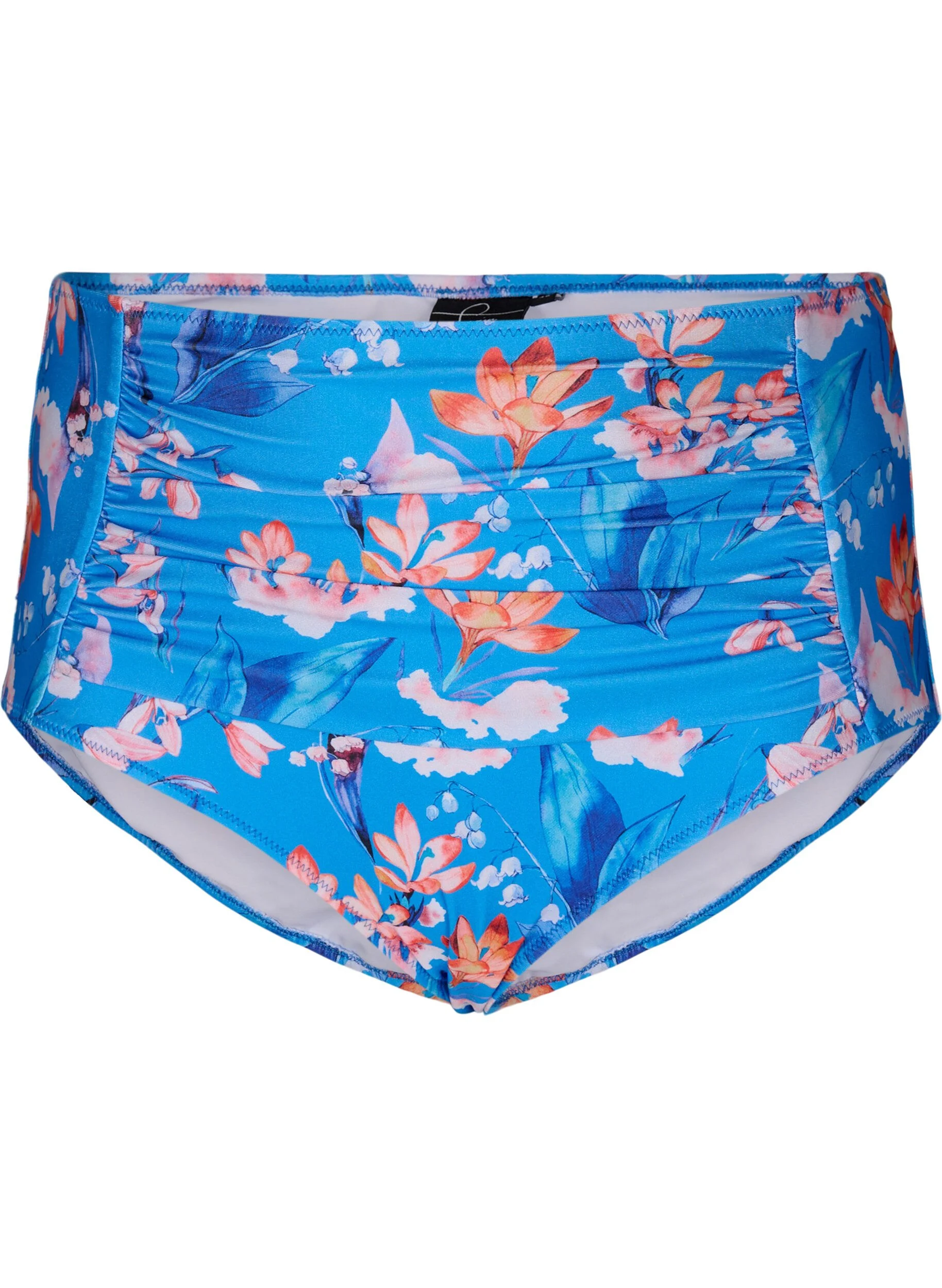 Ekstra højtaljet bikini underdel med print