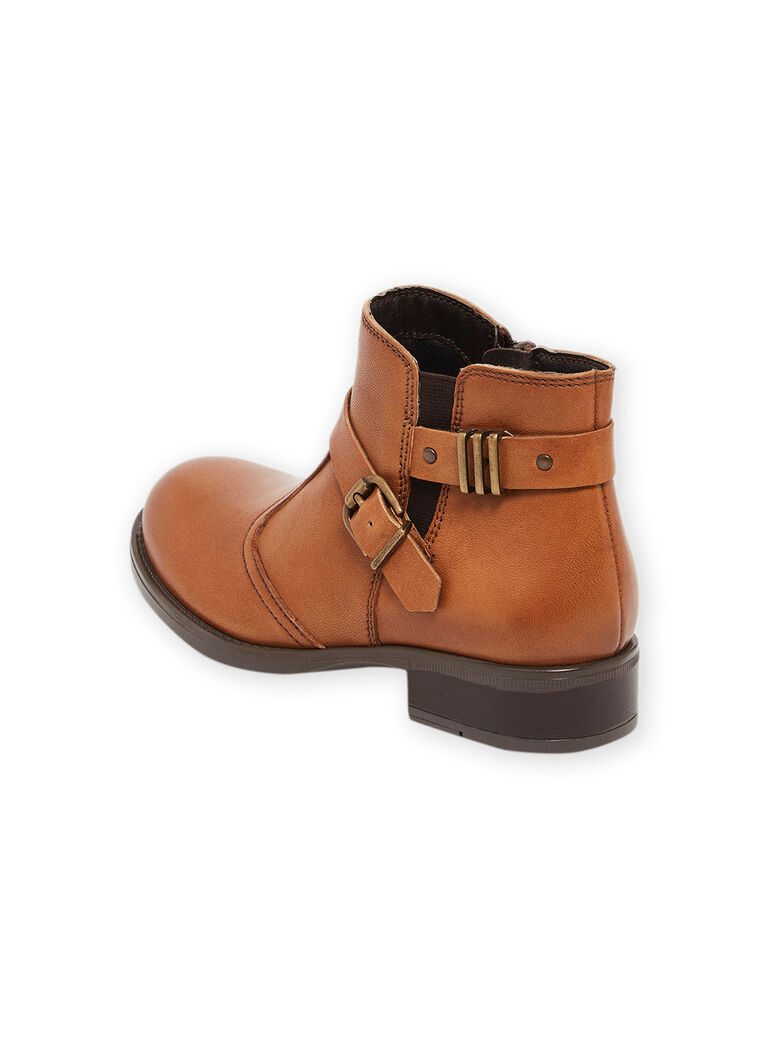 Boots city en cuir