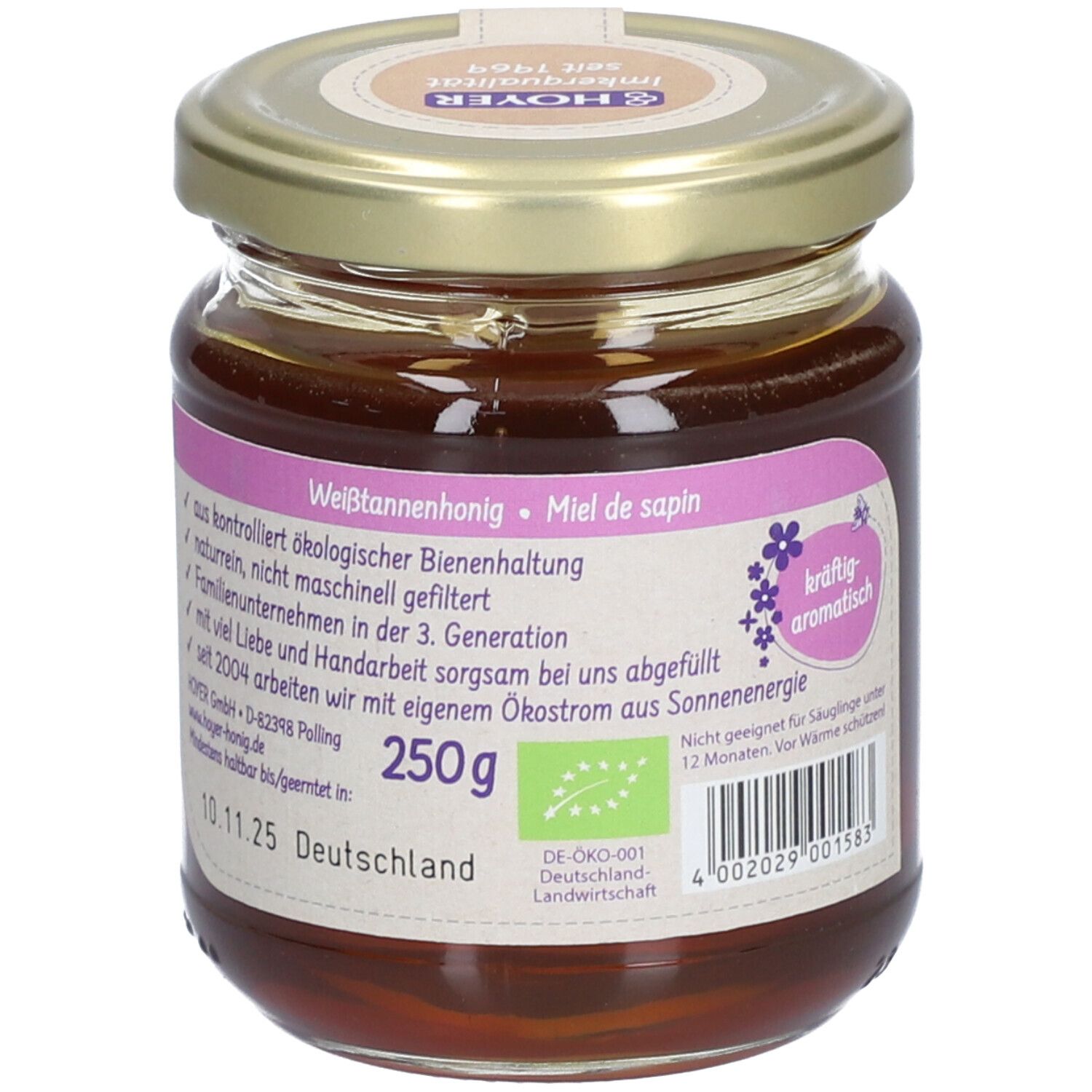 HOYER Weißtannenhonig Bio-Honig