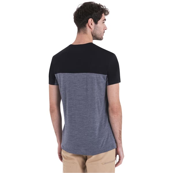 T-shirt randonnée ICEBREAKER M MERINO 125 COOL-LITE SPHERE III SS TEE GRAPHITE HEATHER/BLACK/CB