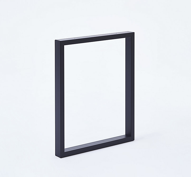 Pied de table rectangulaire Mottez en acier noir H. 110 cm