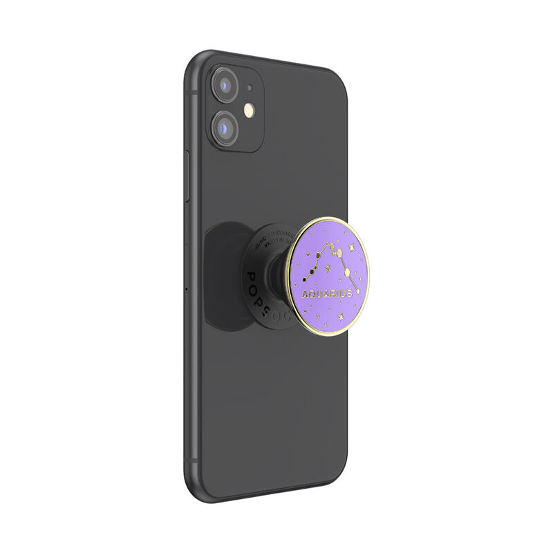 PopGrip Premium Finger Griff Halterung (Austauschbarer Top) für Smartphones / Tablets (805989) - Enamel Aquarius