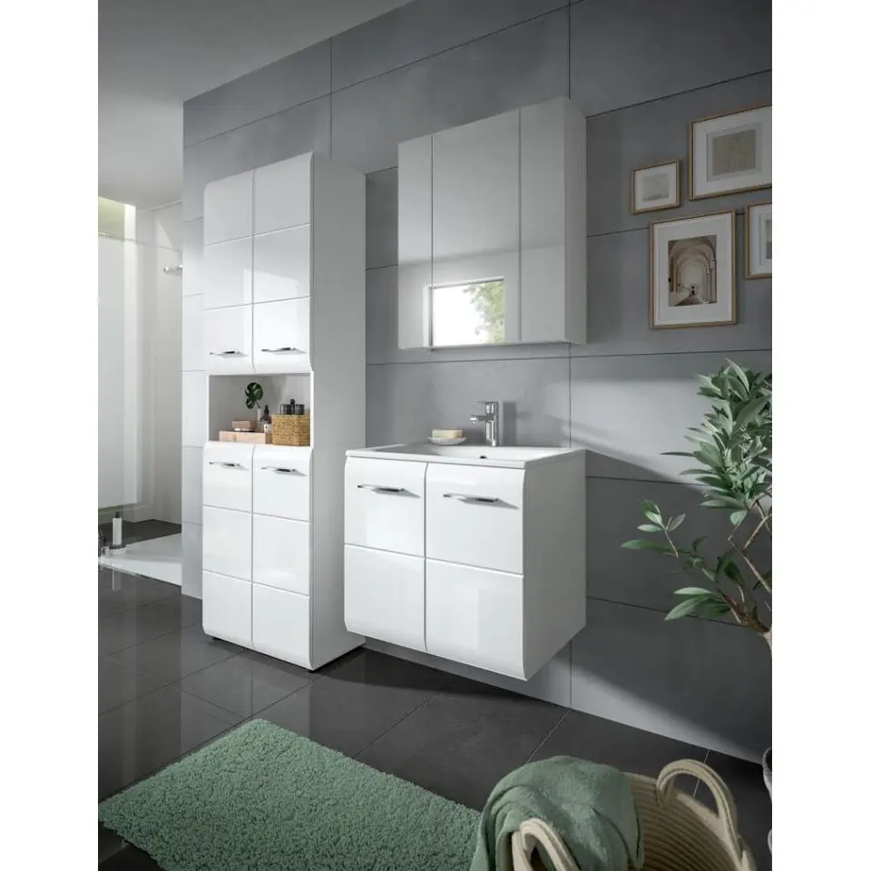 Hioshop Ice badkamer I61 wit hoogglans- wit
