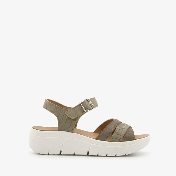 Hush Puppies dames sandalen groen/beige