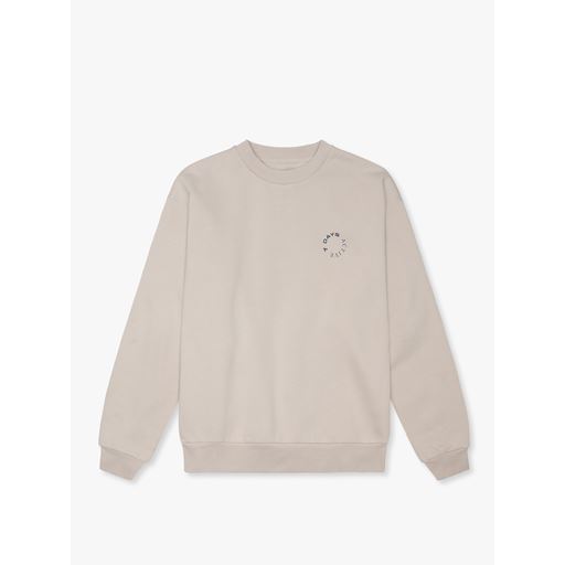 7 DAYS Active Organic Crewneck Sweatshirt, Silver Gray, S