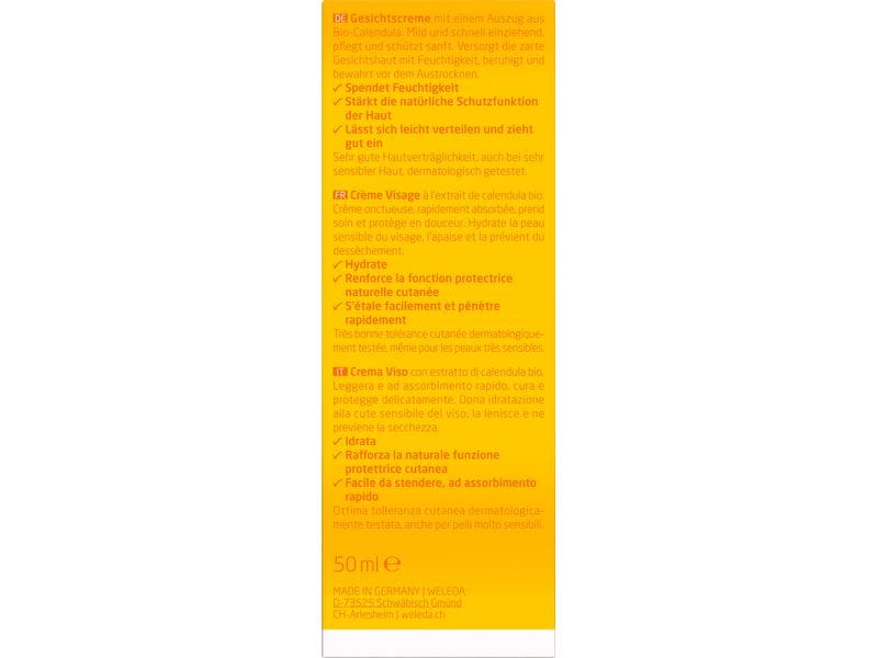 WELEDA Gesichtscreme Calendula 50 ml Gesichtsbalsam für sensible Babyhaut