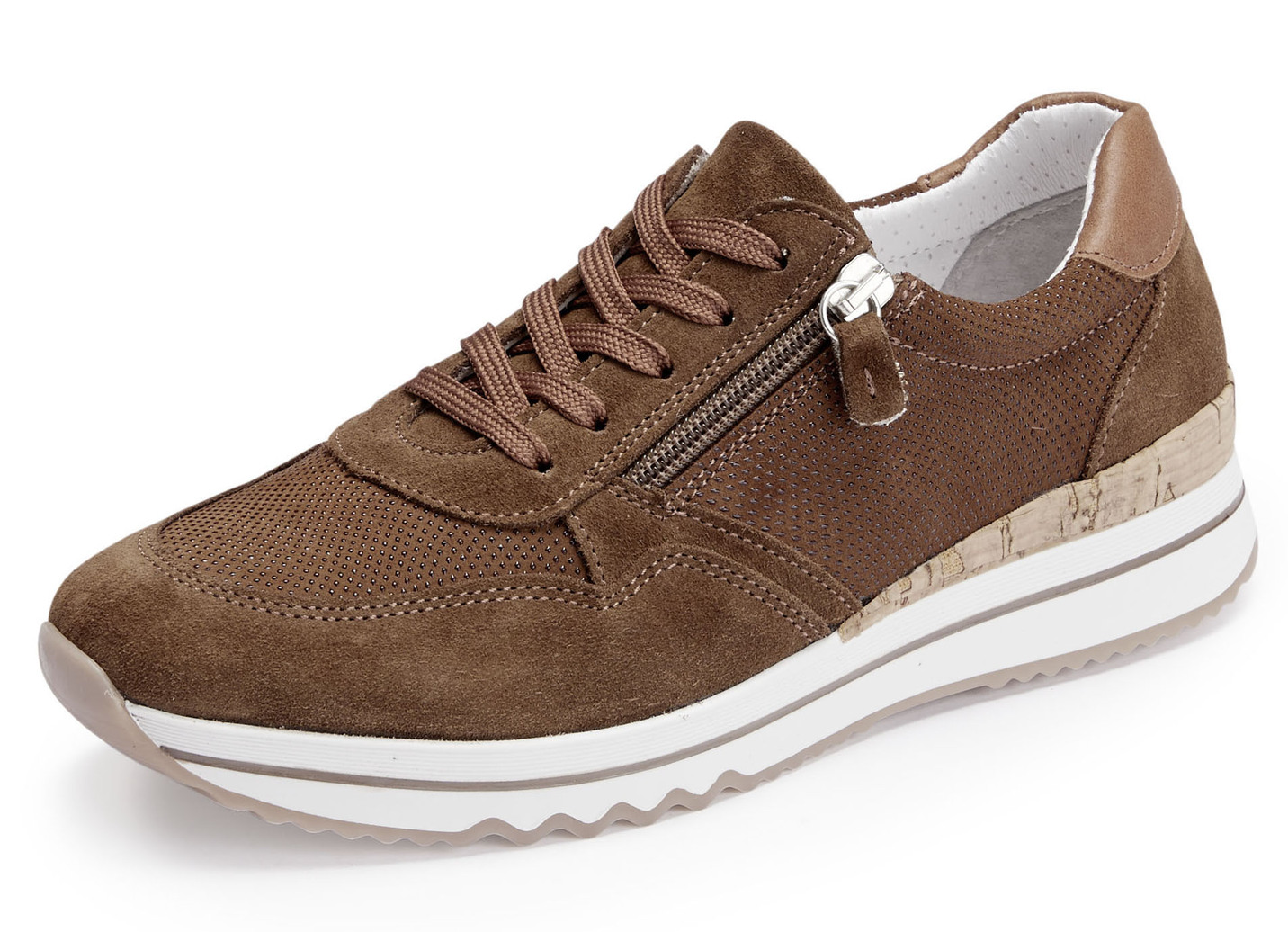 ELENA EDEN Sneaker mit Schnürung und Seitenreißverschluss