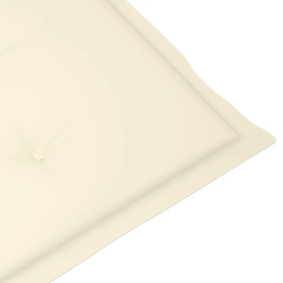 vidaXL - Verstelbare tuinstoelen - Kussens - Crème - Acaciahout - 4 stuks