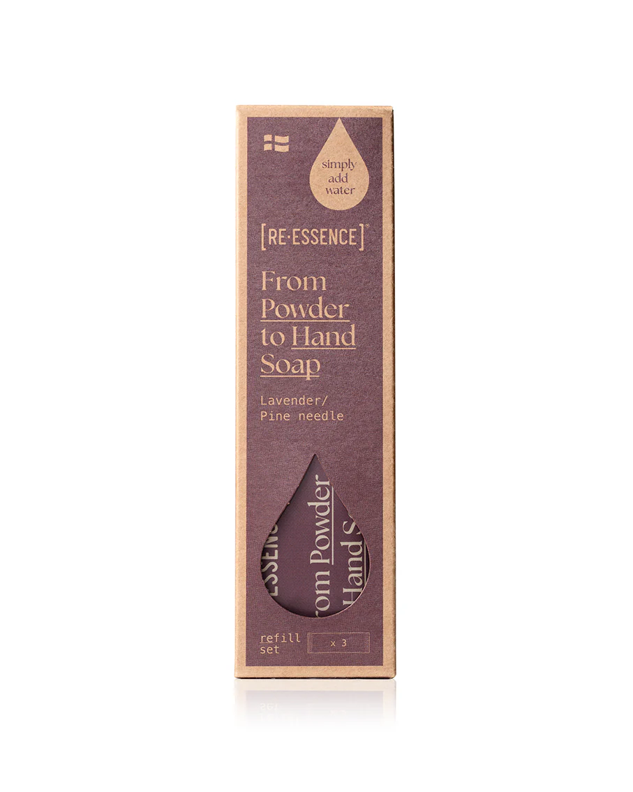 RE·ESSENCE  Håndsæbe refill, 3 stk - lavendel/fyrretræ