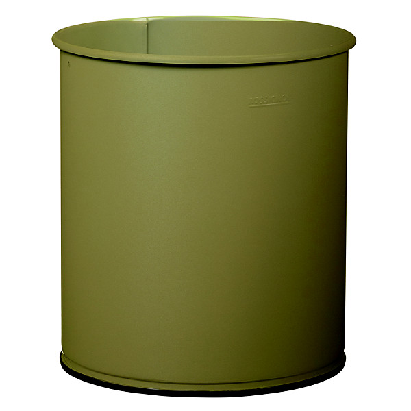 Corbeille à papier papea - 15l - gris olive 7002 mat texture