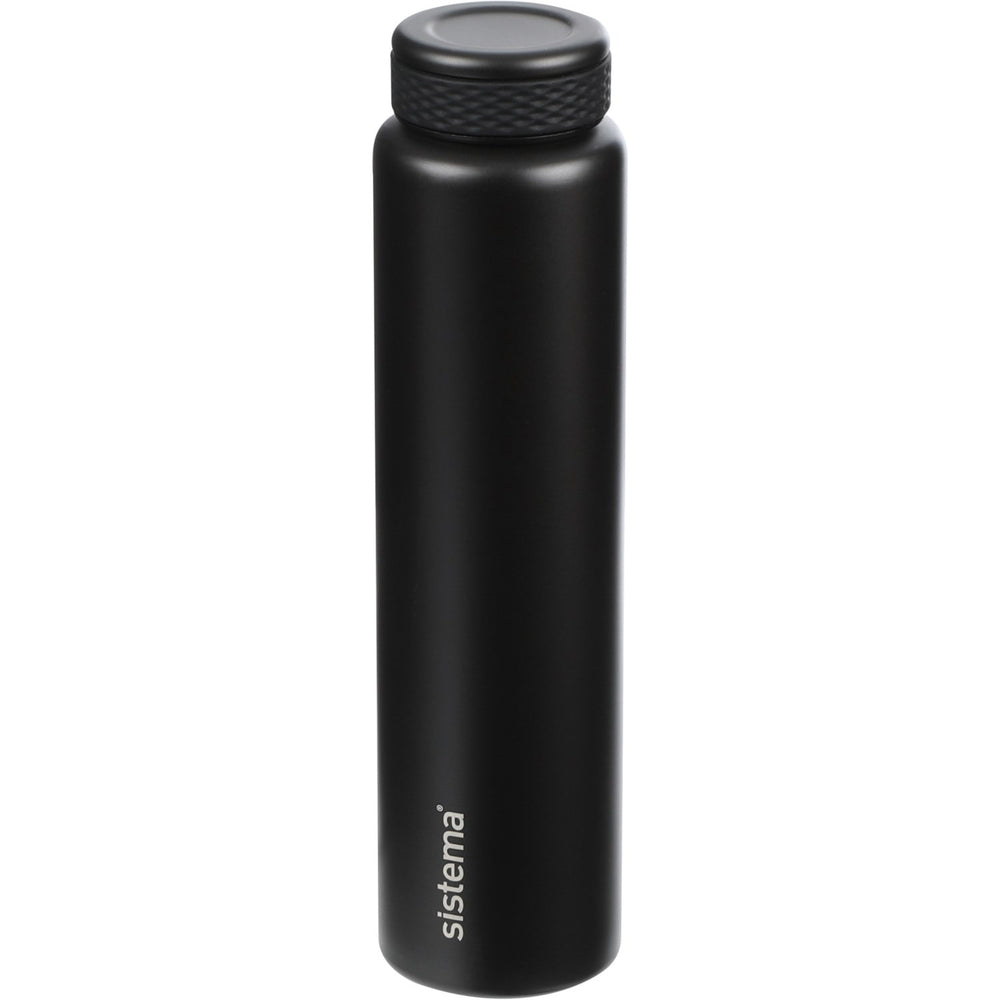 Køb Sistema Black Stainless Steel Drikkedunk 280 Ml