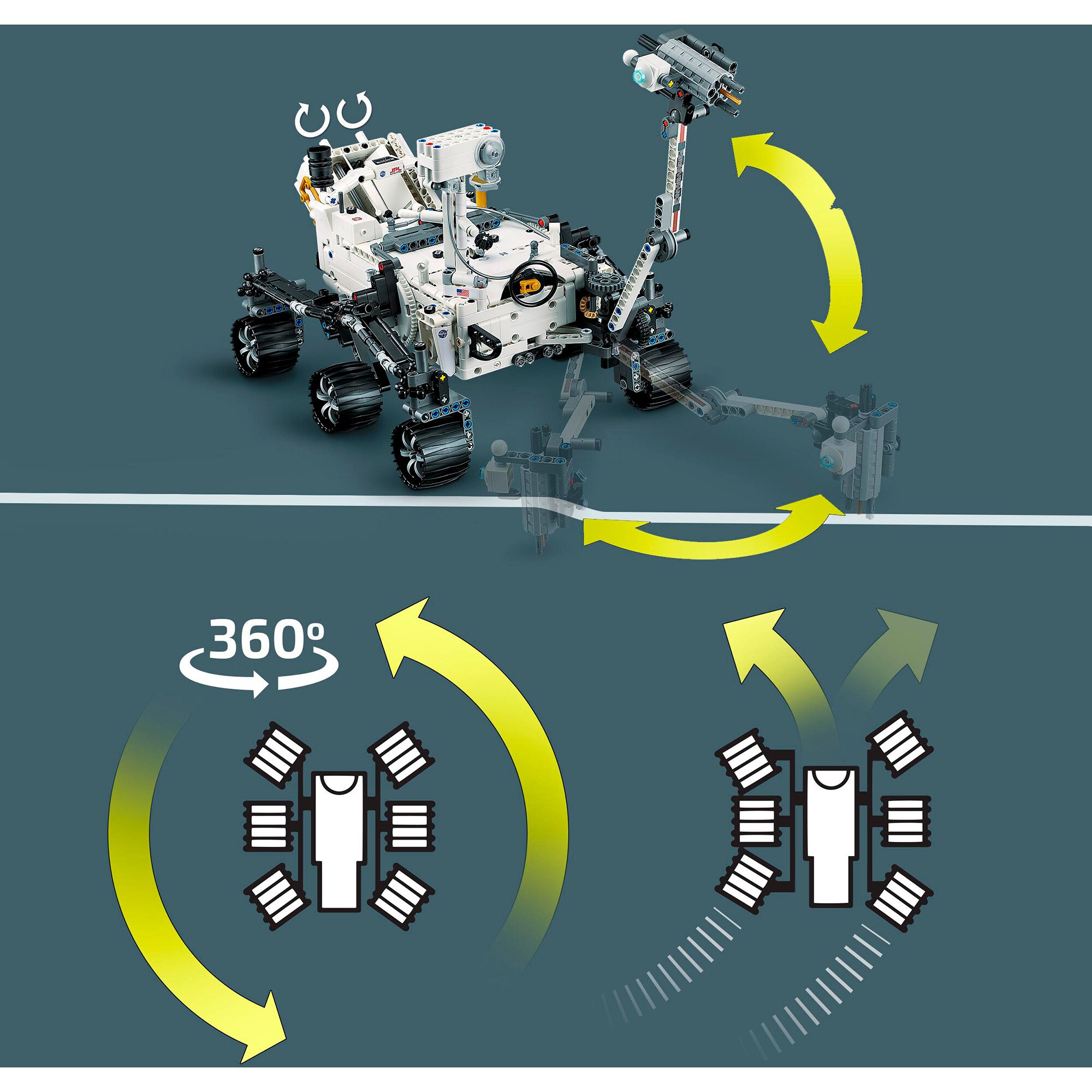 LEGO Konstruktionsspielzeug Technic NASA Mars-Rover Perseverance